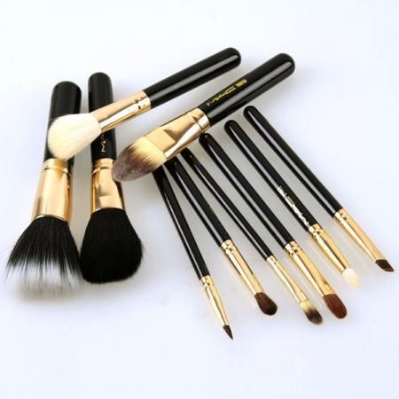 Kit 10 Pincéis Mac + Case PRONTA ENTREGA