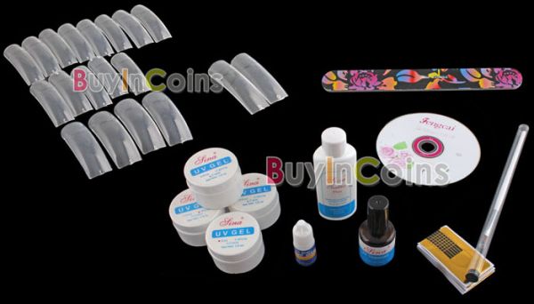 Kit Nail Art Uv Gel Acrilico Cola